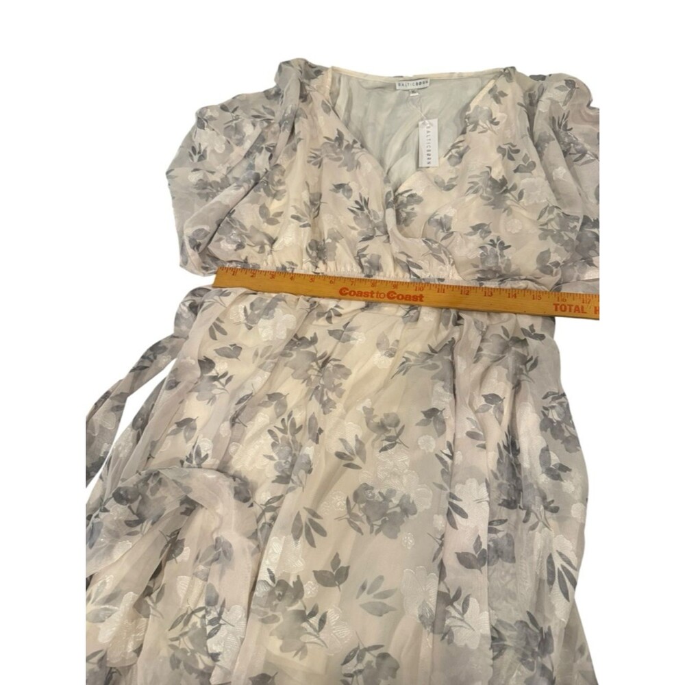 Baltic Born Floral Jacquard Kimono Maxi Dress Size XL - Picture 11 of 14